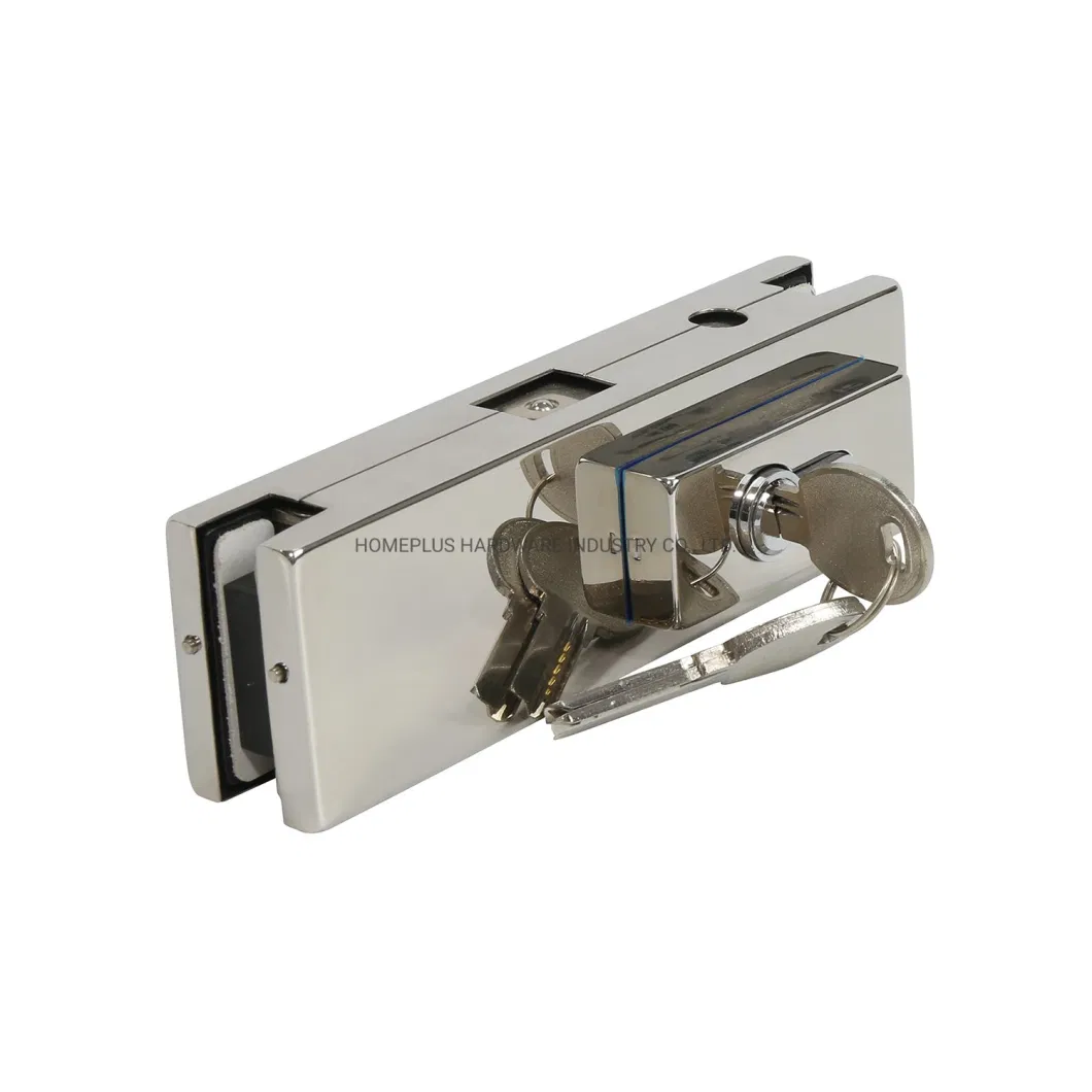 China Wholesale Glass Door Hardware Stainless Steel Glass Door Lock Patch Fitting